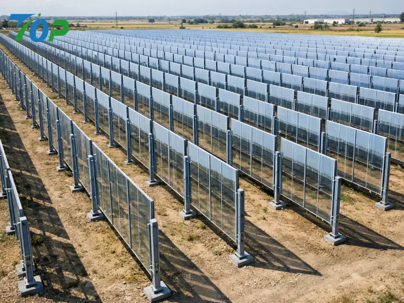 Sistema de montagem solar bifacial vertical: o segredo para uma utilização 30% maior do solo