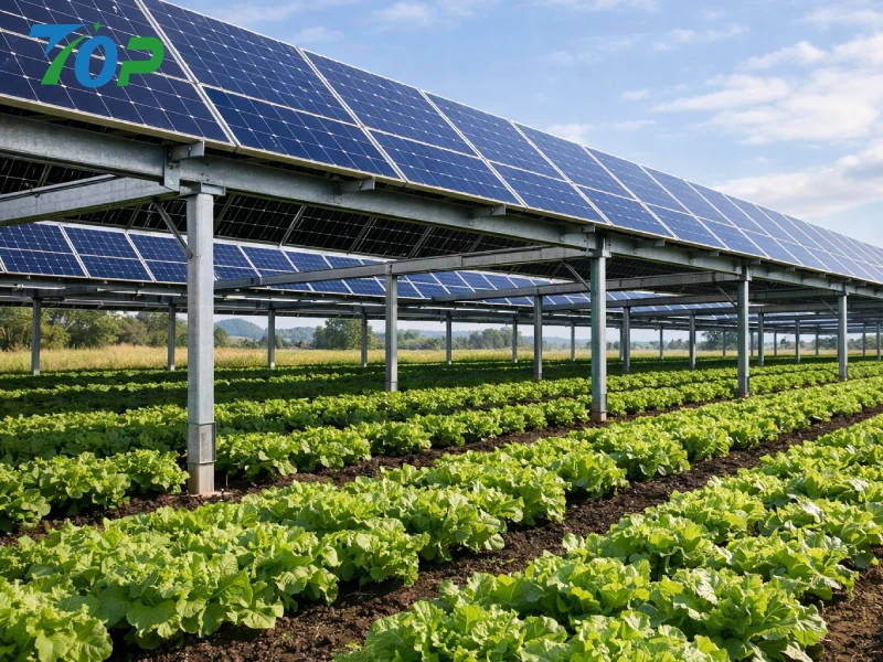 Agrivoltaica: como cultivar safras de alto rendimento sob painéis solares