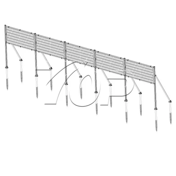 Sistema de suporte solar vertical bifacial Agri Panel