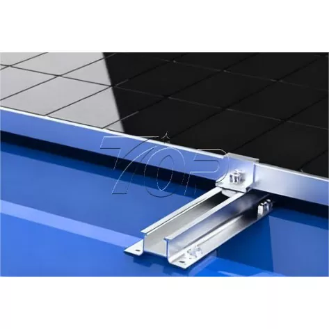 Mini trilho para montagem em painel solar de alumínio