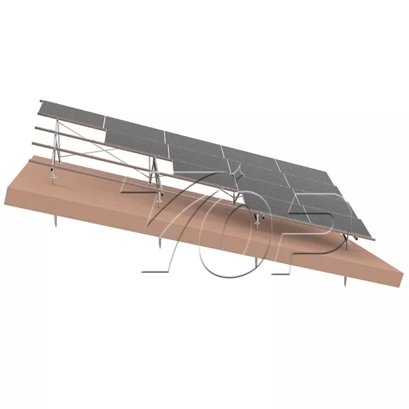 Kits de painel solar montados no solo