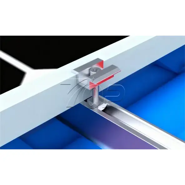 Braçadeiras médias de alumínio fotovoltaico