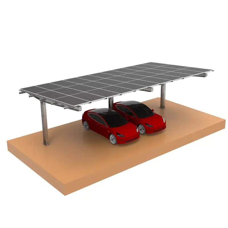 Garagem solar fotovoltaica