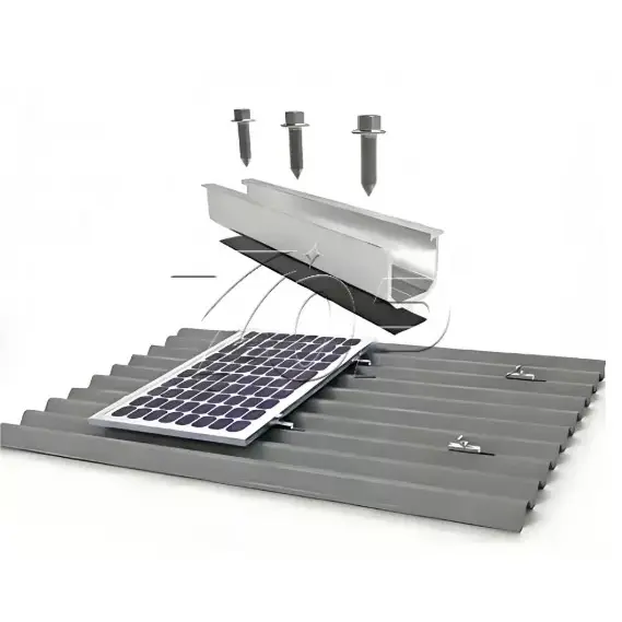 Sistema de montagem solar de mini trilho estilo U